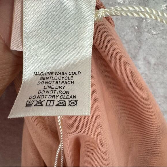 We Are HAH Size XS Tight Squeeze Bodycon Mini Dress Copper Rose Lace Lined NEW - Picture 13 of 16